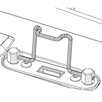 USB cable retainer